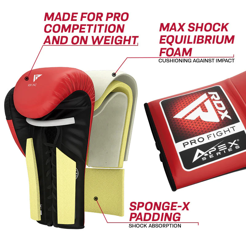 RDX APEX Competition/Fight Lace Up Guantoni Da Boxe - Image 3