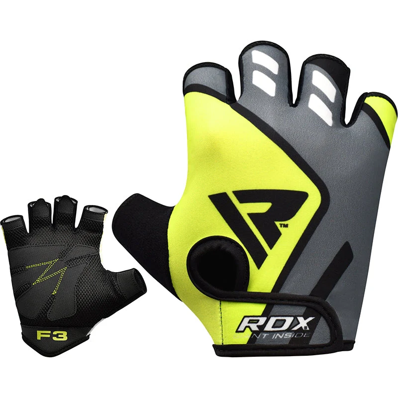 RDX F3 Guanti Di Sollevamento Pesi Senza Dita