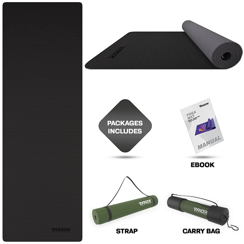 RDX BG 6mm TPE Gomma Yoga Mat - Image 2
