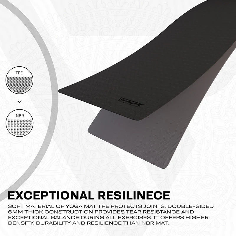 RDX BG 6mm TPE Gomma Yoga Mat - Image 3