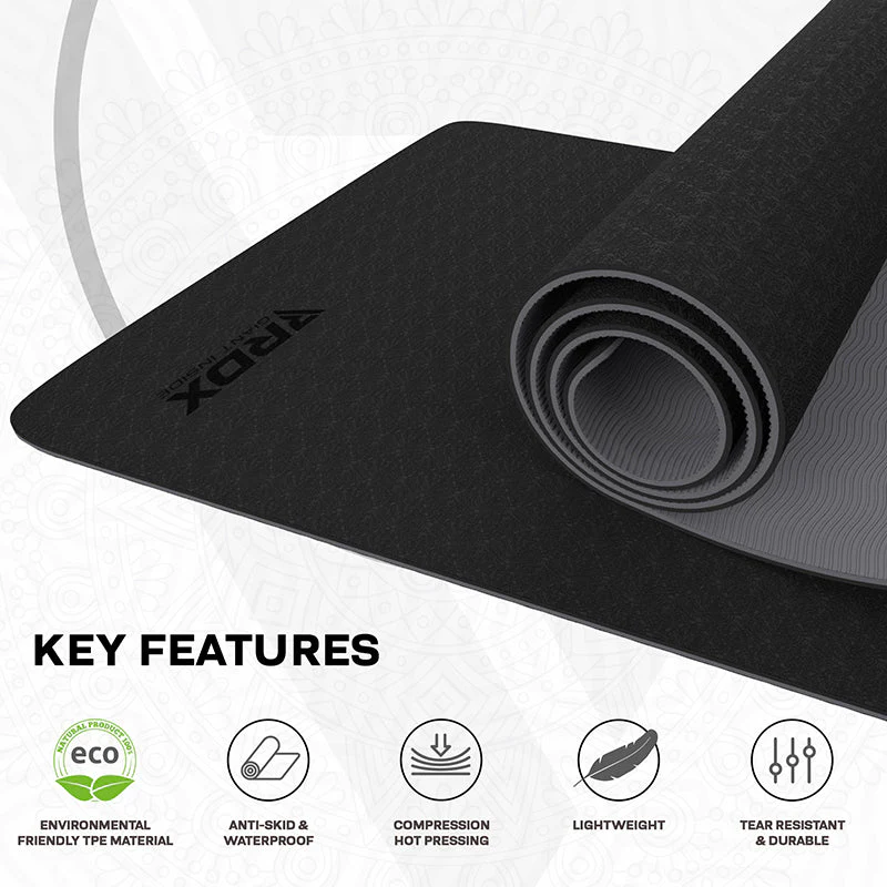 RDX BG 6mm TPE Gomma Yoga Mat - Image 6