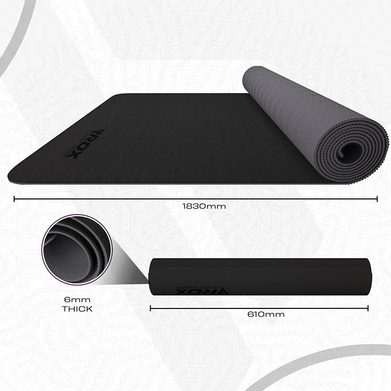 RDX BG 6mm TPE Gomma Yoga Mat - Image 7
