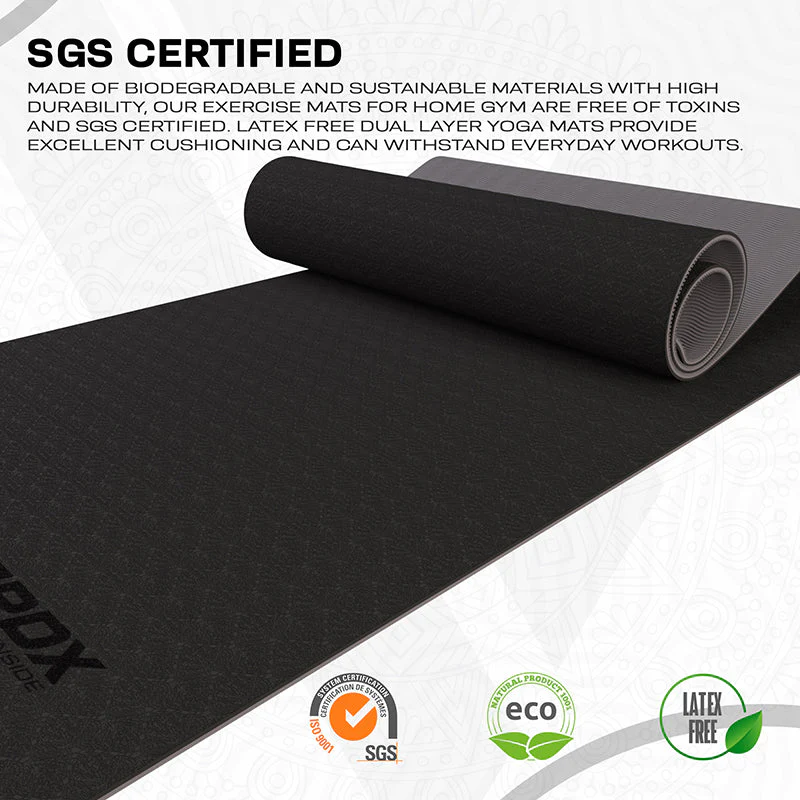 RDX BG 6mm TPE Gomma Yoga Mat - Image 9