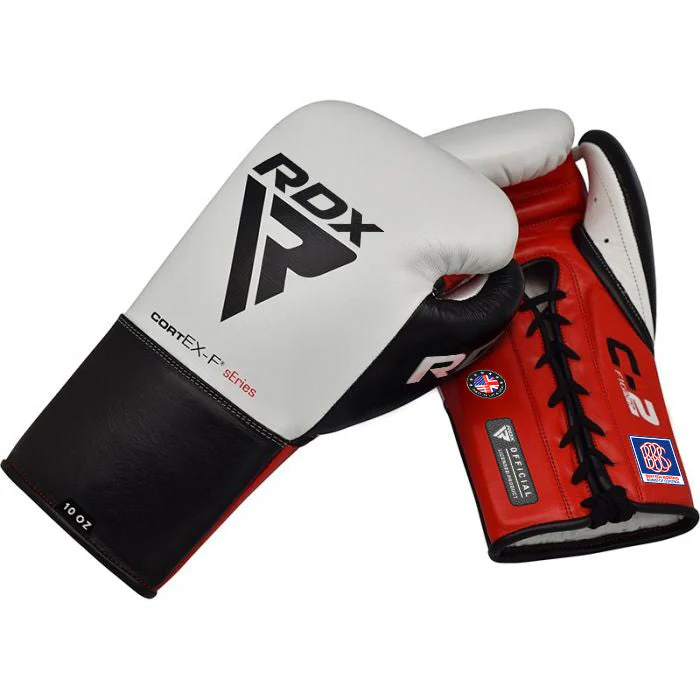 RDX C2 Fight Guantoni da boxe in pelle allacciati BBBOFC/BIBA/WBF/NYAC /NEVADA APPROVED - Image 2