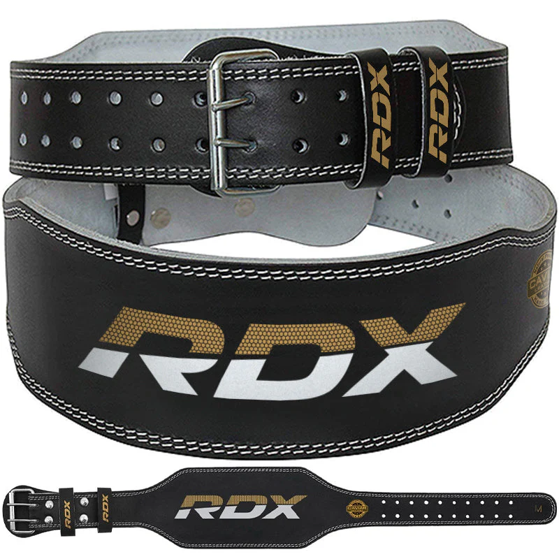 RDX CINTURA DA 6 POLLICI IN PELLE PER IL SOLLEVAMENTO PESI IN PALESTRA - Image 2