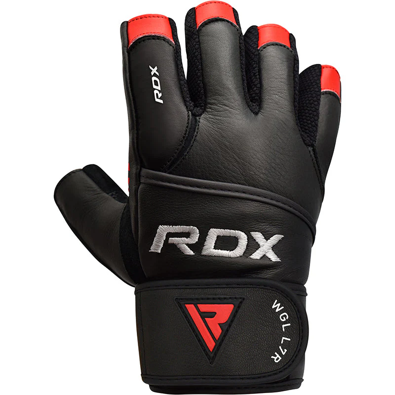 RDX L7 Guanti Fitness In Pelle Crown Con Cinturino - Image 2