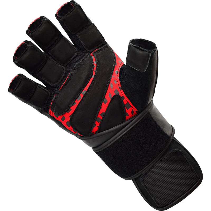 RDX L7 Guanti Fitness In Pelle Crown Con Cinturino - Image 7
