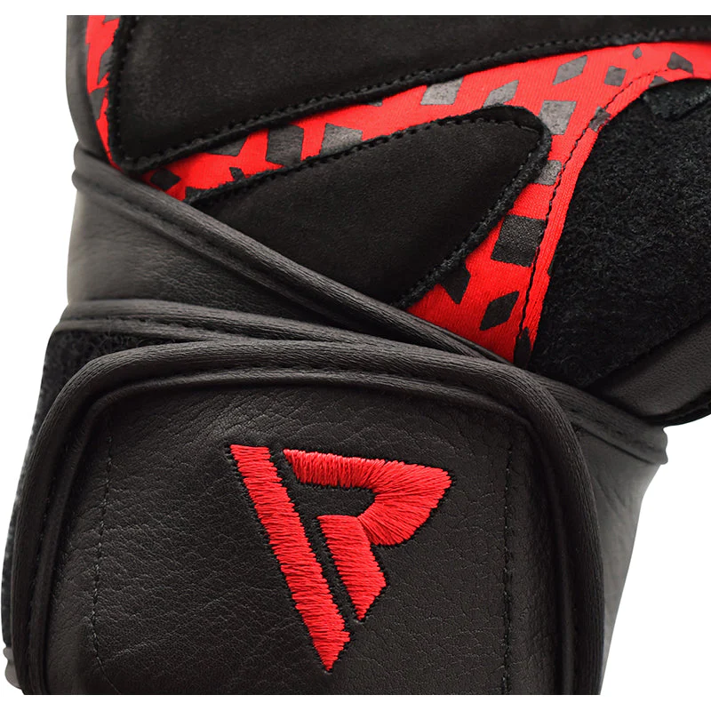 RDX L7 Guanti Fitness In Pelle Crown Con Cinturino - Image 8