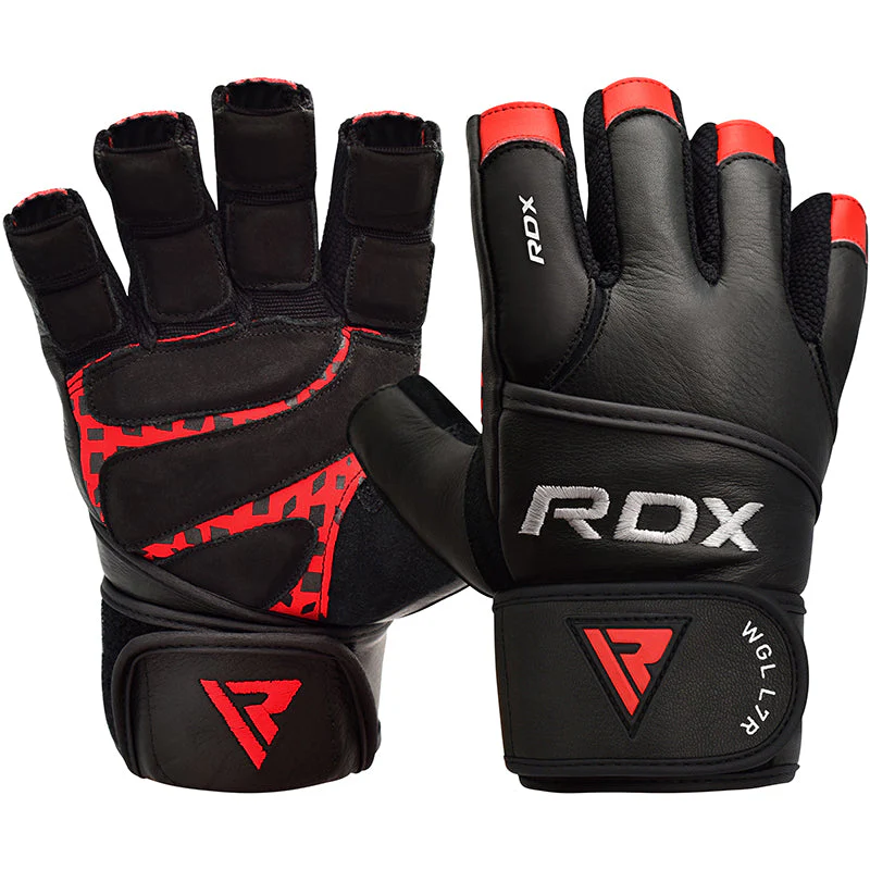 RDX L7 Guanti Fitness In Pelle Crown Con Cinturino - Image 9