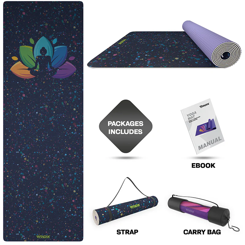 RDX D1 Iris 6mm PVC Yoga Tappetino - Image 4