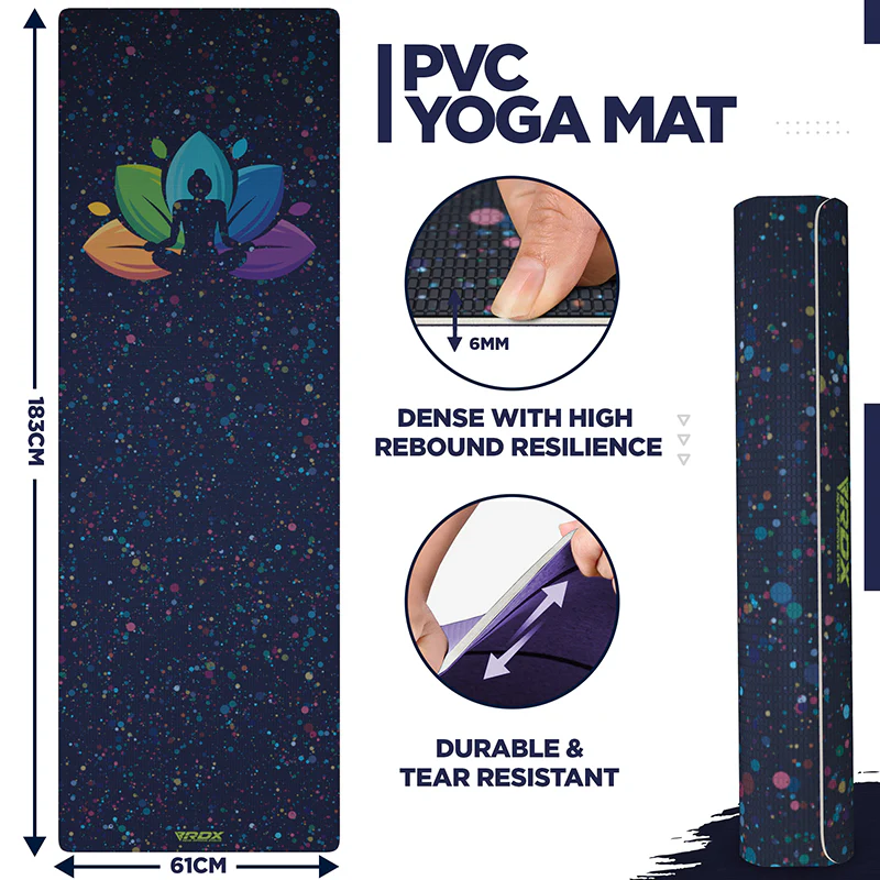 RDX D1 Iris 6mm PVC Yoga Tappetino - Image 6