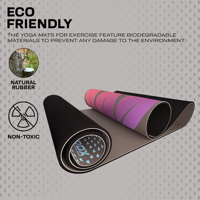 RDX D1 6mm PU Gomma Yoga Mat - Image 4