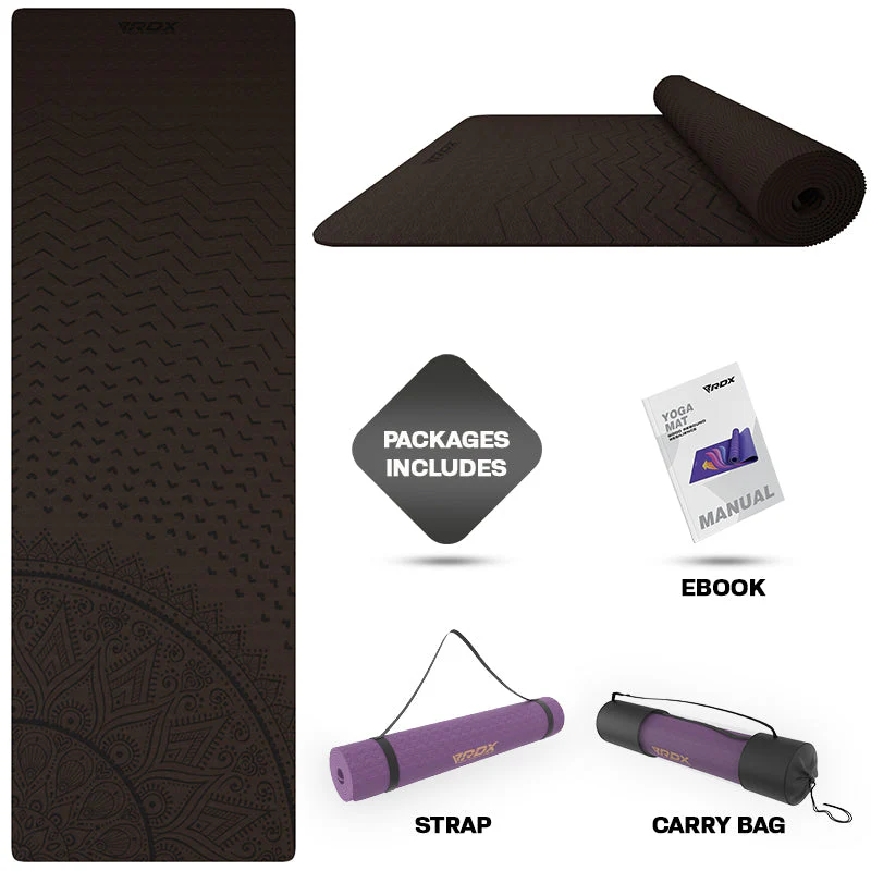 RDX D1 6mm TPE Gomma Yoga Mat - Image 2