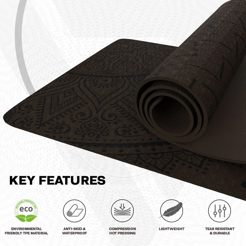 RDX D1 6mm TPE Gomma Yoga Mat - Image 7