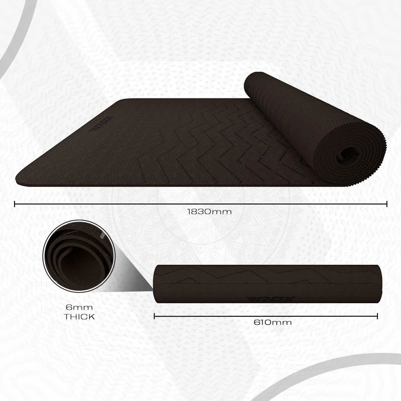 RDX D1 6mm TPE Gomma Yoga Mat - Image 8