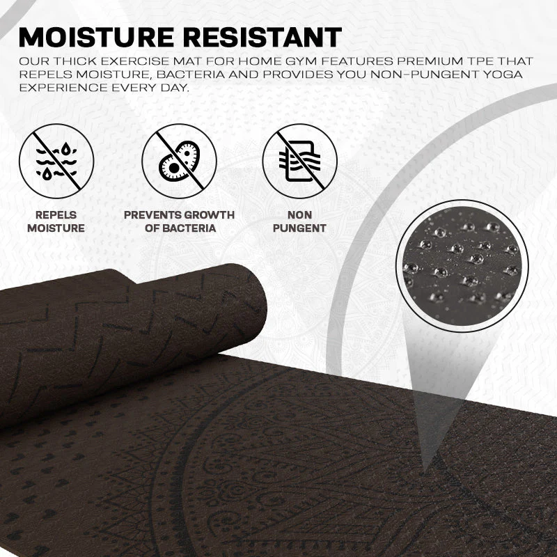 RDX D1 6mm TPE Gomma Yoga Mat - Image 9