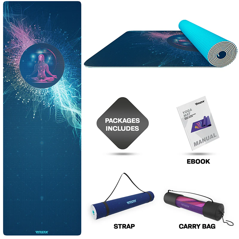 RDX D10 Iris 6mm PVC Yoga Tappetino - Image 4