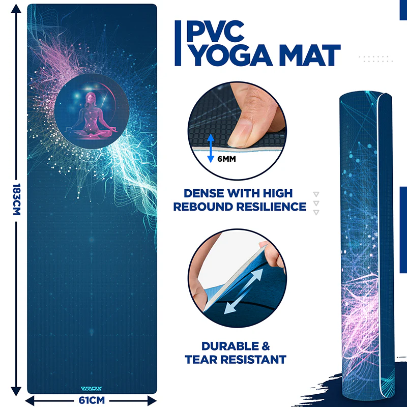 RDX D10 Iris 6mm PVC Yoga Tappetino - Image 6