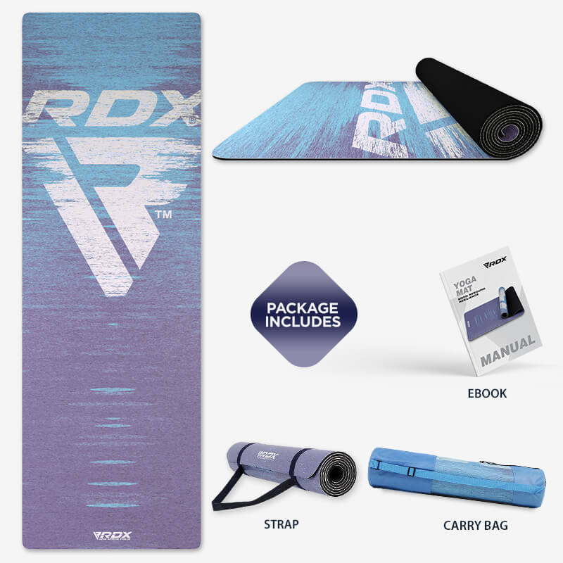 RDX D10 6mm PU Gomma Yoga Mat - Image 2