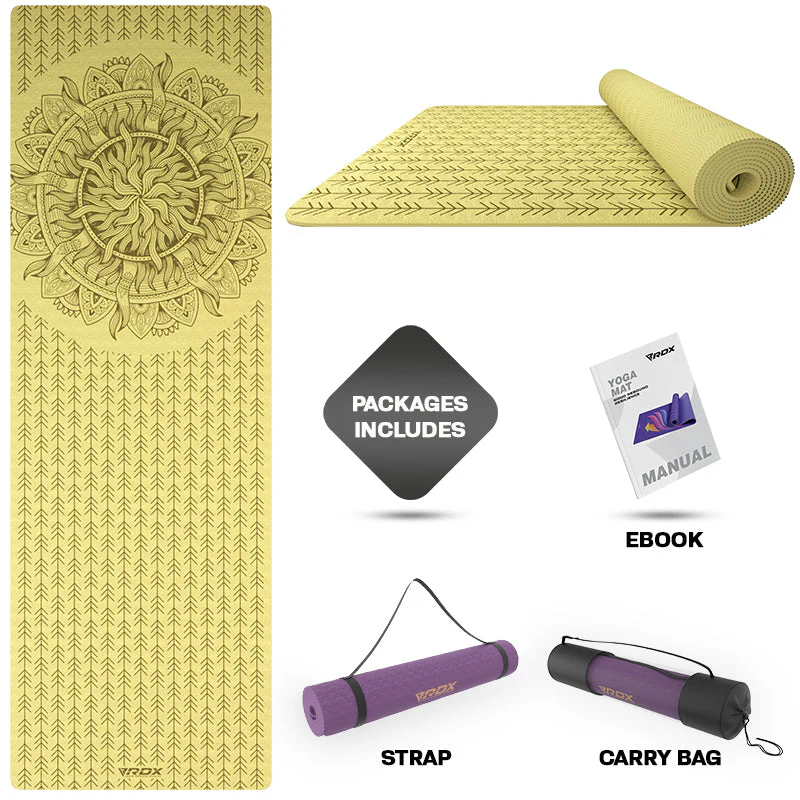 RDX D10 6mm TPE Gomma Yoga Mat   - Image 2