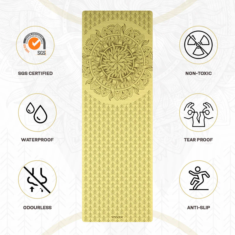 RDX D10 6mm TPE Gomma Yoga Mat   - Image 3