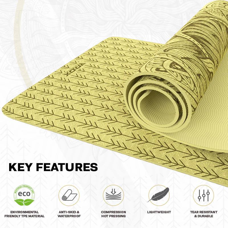 RDX D10 6mm TPE Gomma Yoga Mat   - Image 7