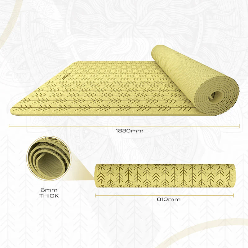 RDX D10 6mm TPE Gomma Yoga Mat   - Image 8