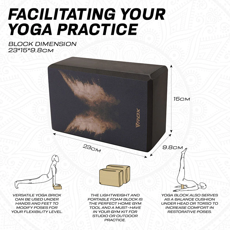 RDX D12 Schiuma EVA Blocco Yoga In Mattone antiscivolo - Image 7