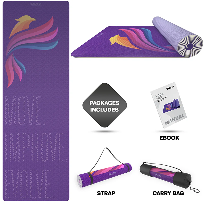 RDX D2 Iris 6mm PVC Yoga Tappetino - Image 4