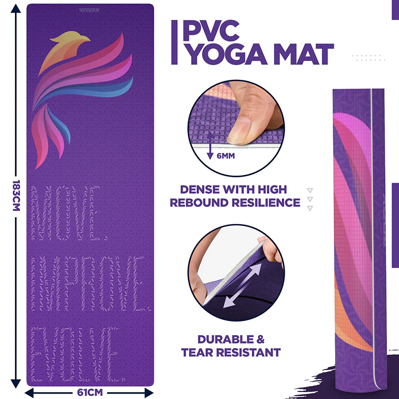 RDX D2 Iris 6mm PVC Yoga Tappetino - Image 7