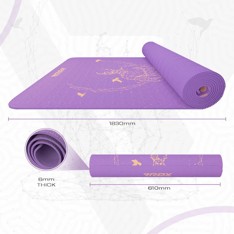 RDX D2 6mm TPE Gomma Yoga Mat - Image 8