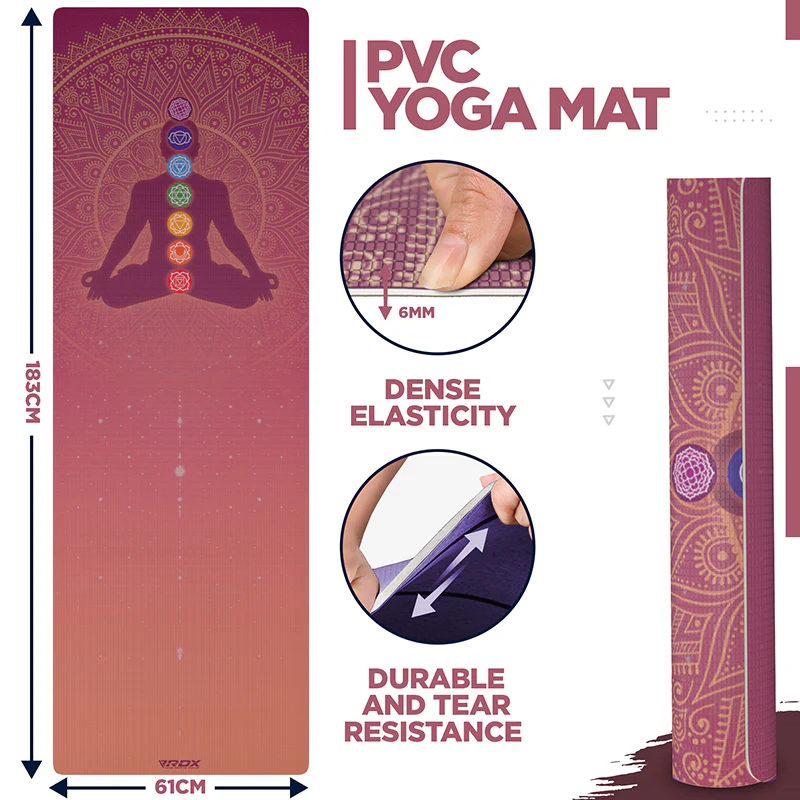 RDX D3 Iris 6mm PVC Yoga Tappetino - Image 6