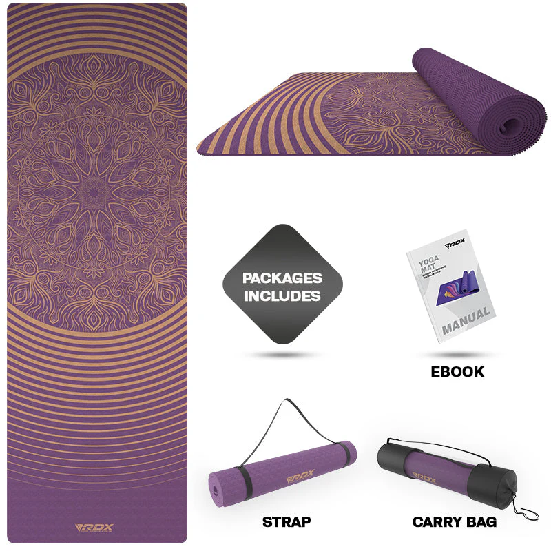 RDX D3 6mm TPE Gomma Yoga Mat   - Image 2