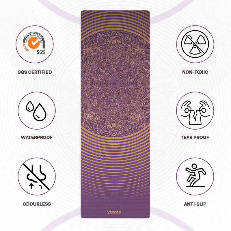 RDX D3 6mm TPE Gomma Yoga Mat   - Image 3