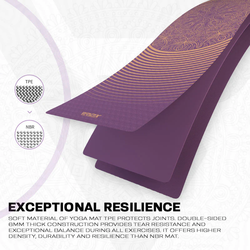 RDX D3 6mm TPE Gomma Yoga Mat   - Image 4