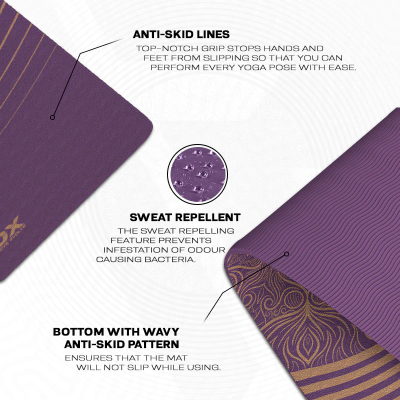 RDX D3 6mm TPE Gomma Yoga Mat   - Image 6
