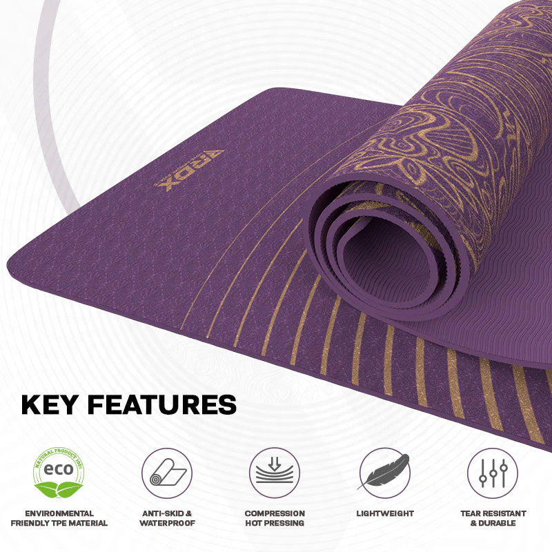 RDX D3 6mm TPE Gomma Yoga Mat   - Image 7