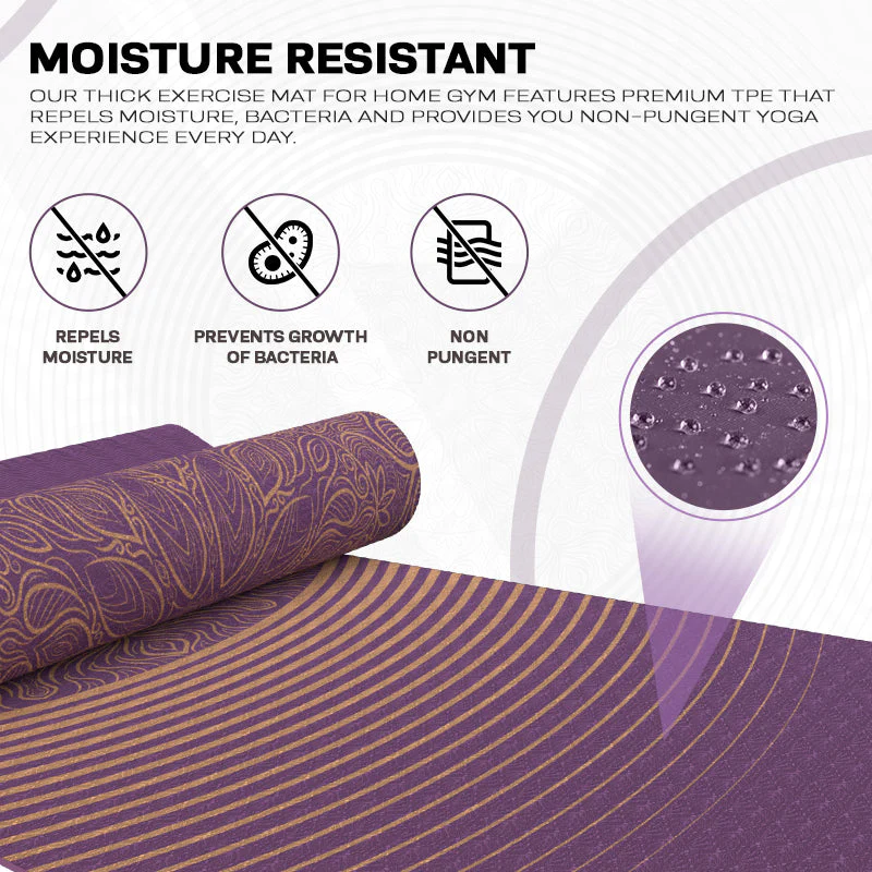 RDX D3 6mm TPE Gomma Yoga Mat   - Image 9