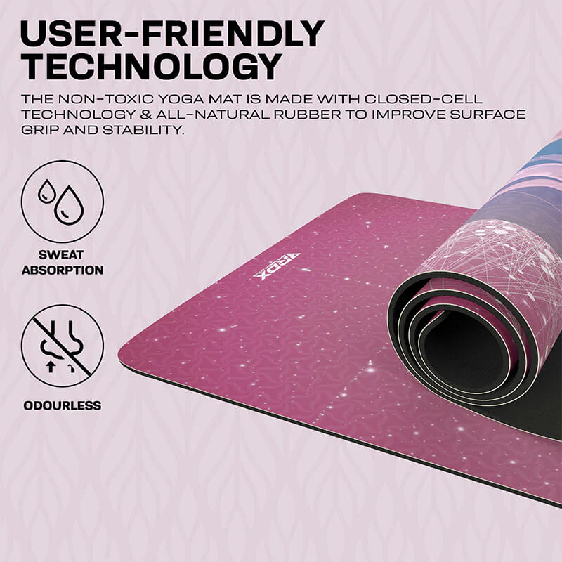RDX D4 6mm PU Gomma Yoga Mat - Image 8