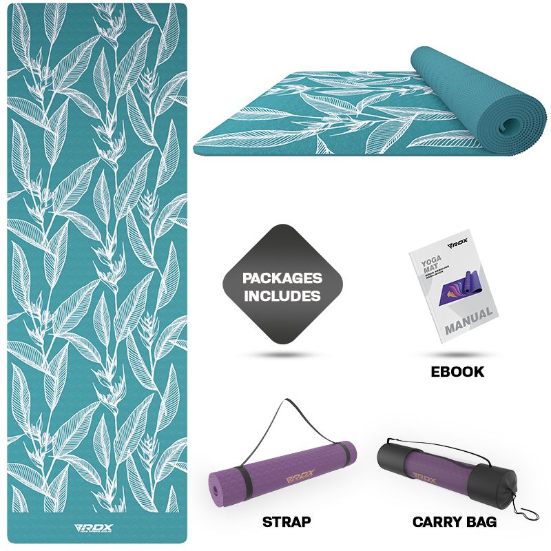 RDX D4 6mm TPE Gomma Yoga Mat   - Image 3