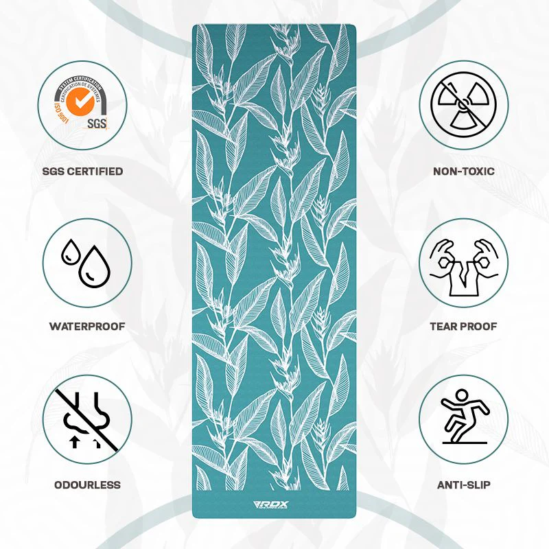 RDX D4 6mm TPE Gomma Yoga Mat   - Image 4