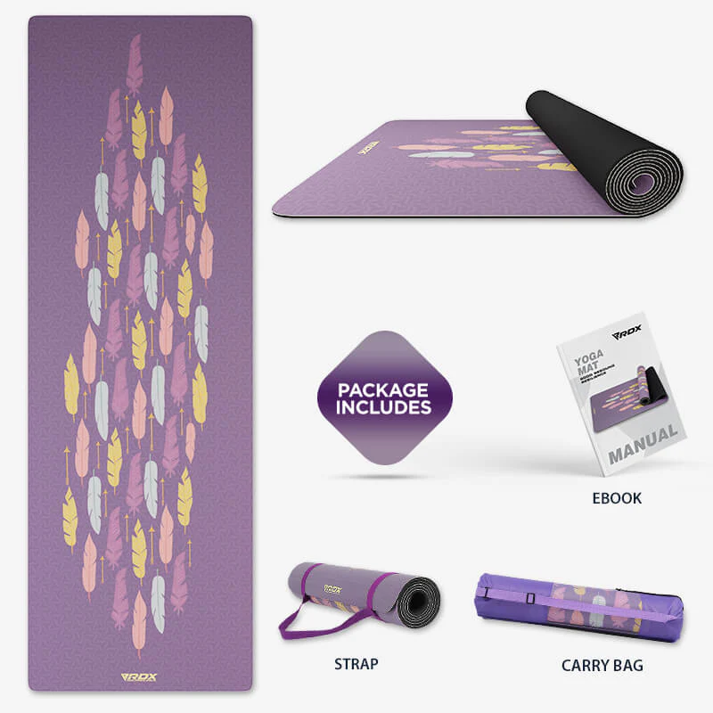 RDX D6 6mm PU Gomma Yoga Mat - Image 2