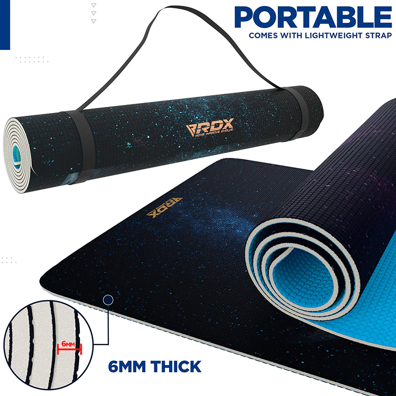RDX D7 Iris 6mm PVC Yoga Tappetino - Image 7
