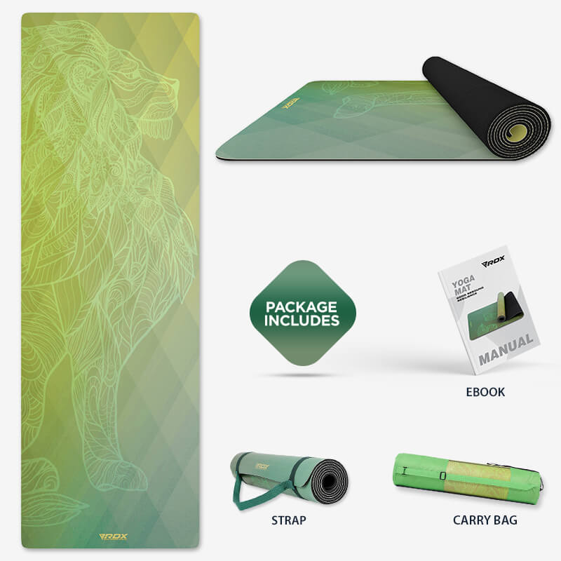 RDX D7 6mm PU Gomma Yoga Mat - Image 2