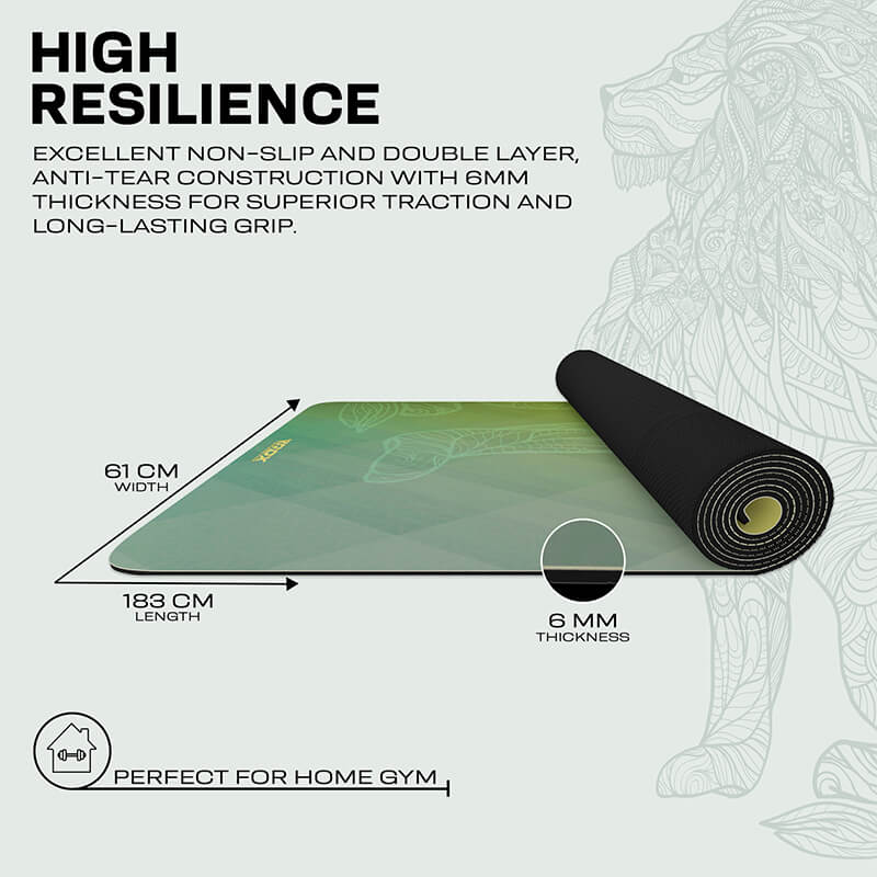 RDX D7 6mm PU Gomma Yoga Mat - Image 4