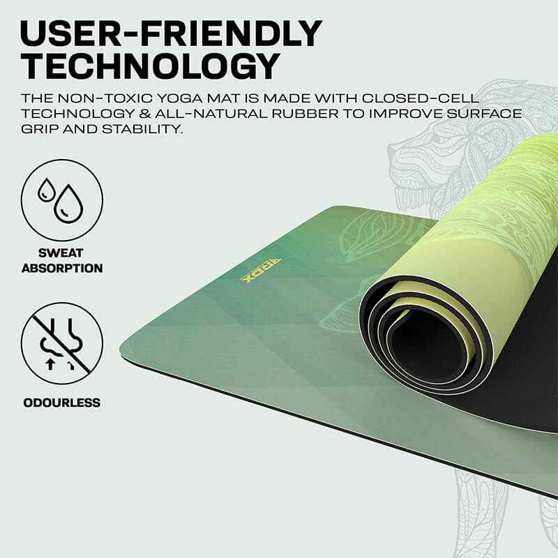 RDX D7 6mm PU Gomma Yoga Mat - Image 8