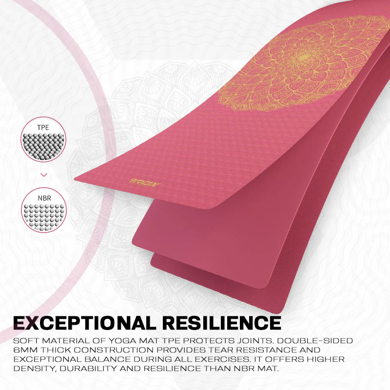 RDX D7 6mm TPE Gomma Yoga Mat - Image 4