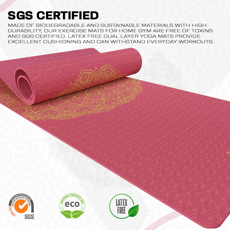 RDX D7 6mm TPE Gomma Yoga Mat - Image 5