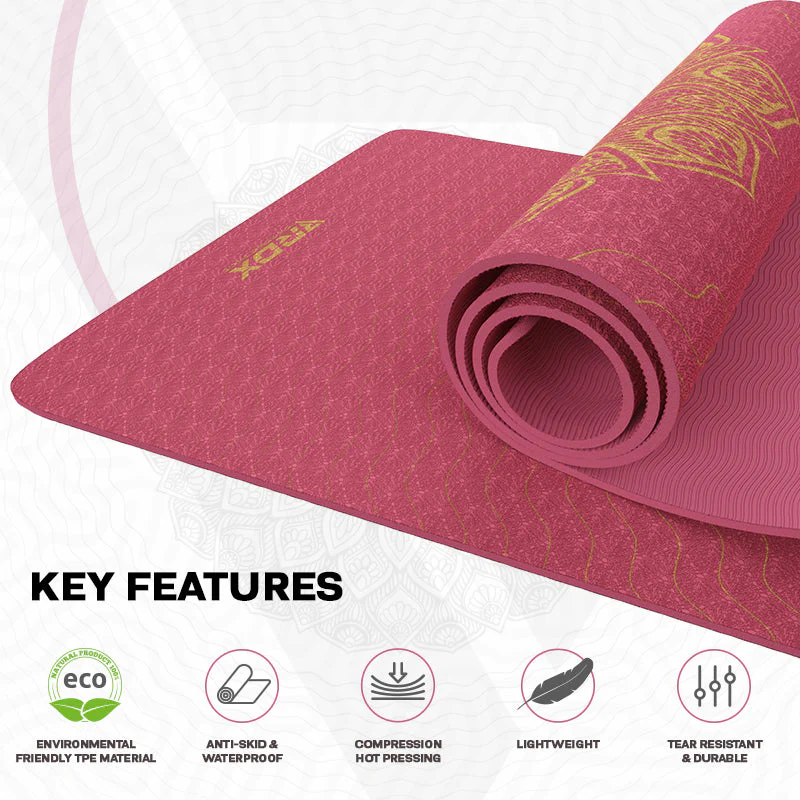 RDX D7 6mm TPE Gomma Yoga Mat - Image 7