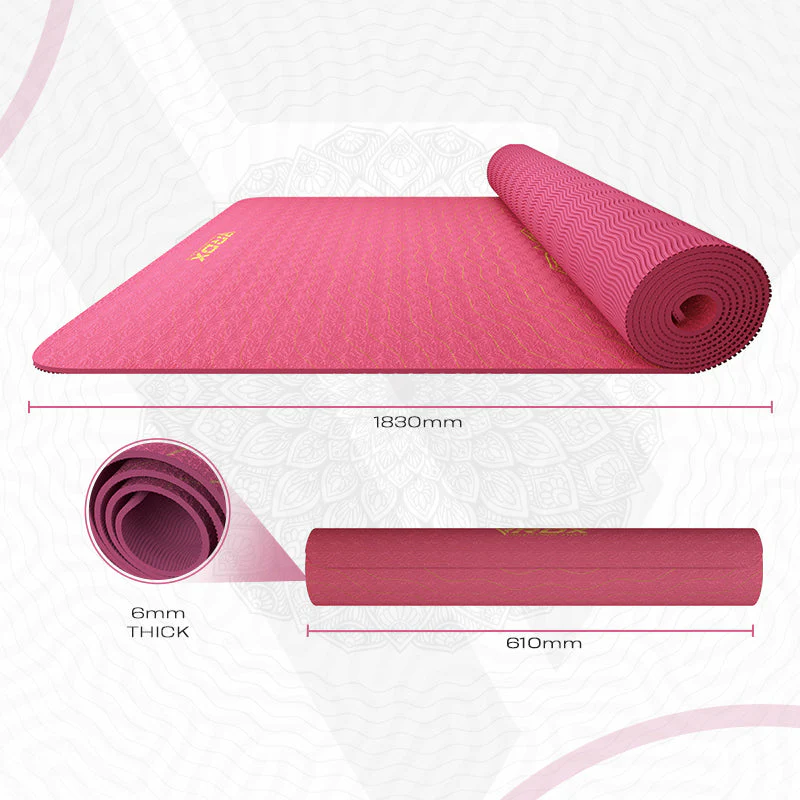 RDX D7 6mm TPE Gomma Yoga Mat - Image 8